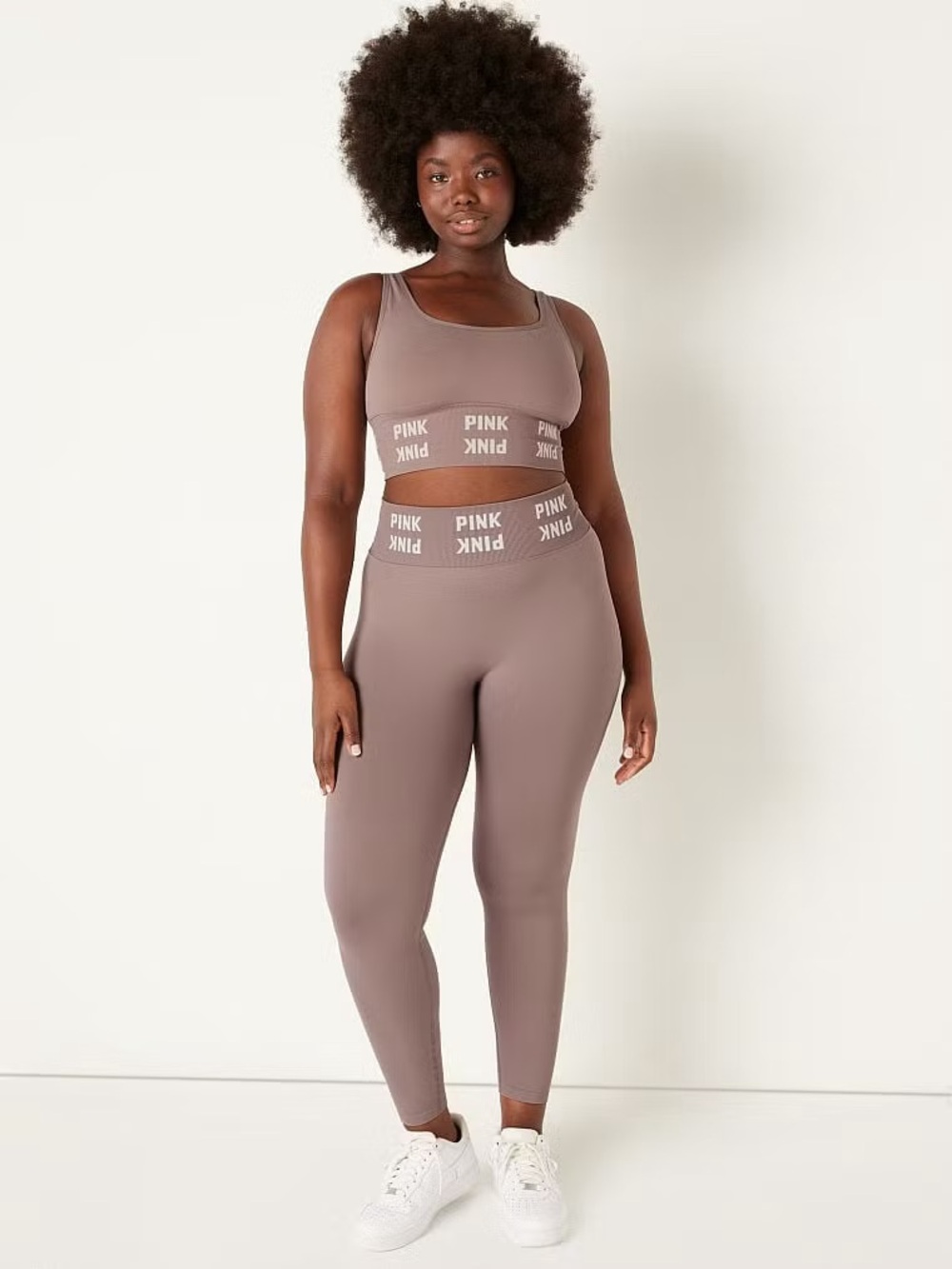 VS Pink Seamless leggings sz L